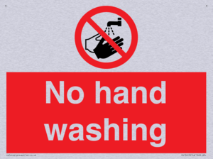 No hand washing